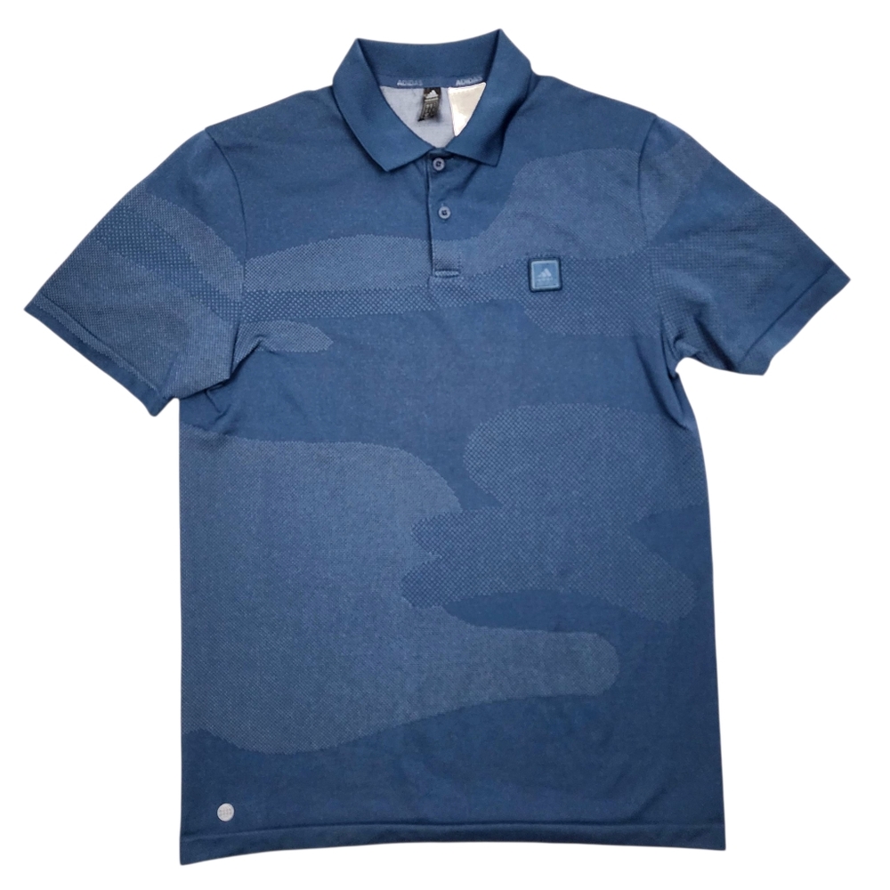 Adidas Men's Go-to Smls Polo Shirt Golf T-shirt Top Blue Size S